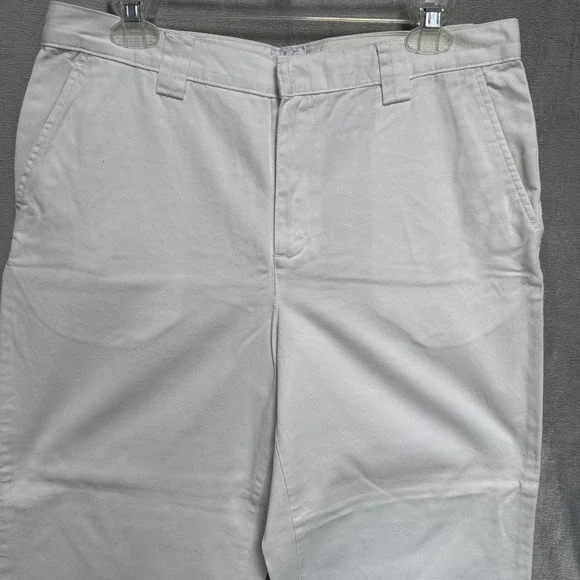 Calvin Klein Jeans Jeans Womens 10 White Cropped Regiment Twill Relaxed Fit - Picture 2 of 16